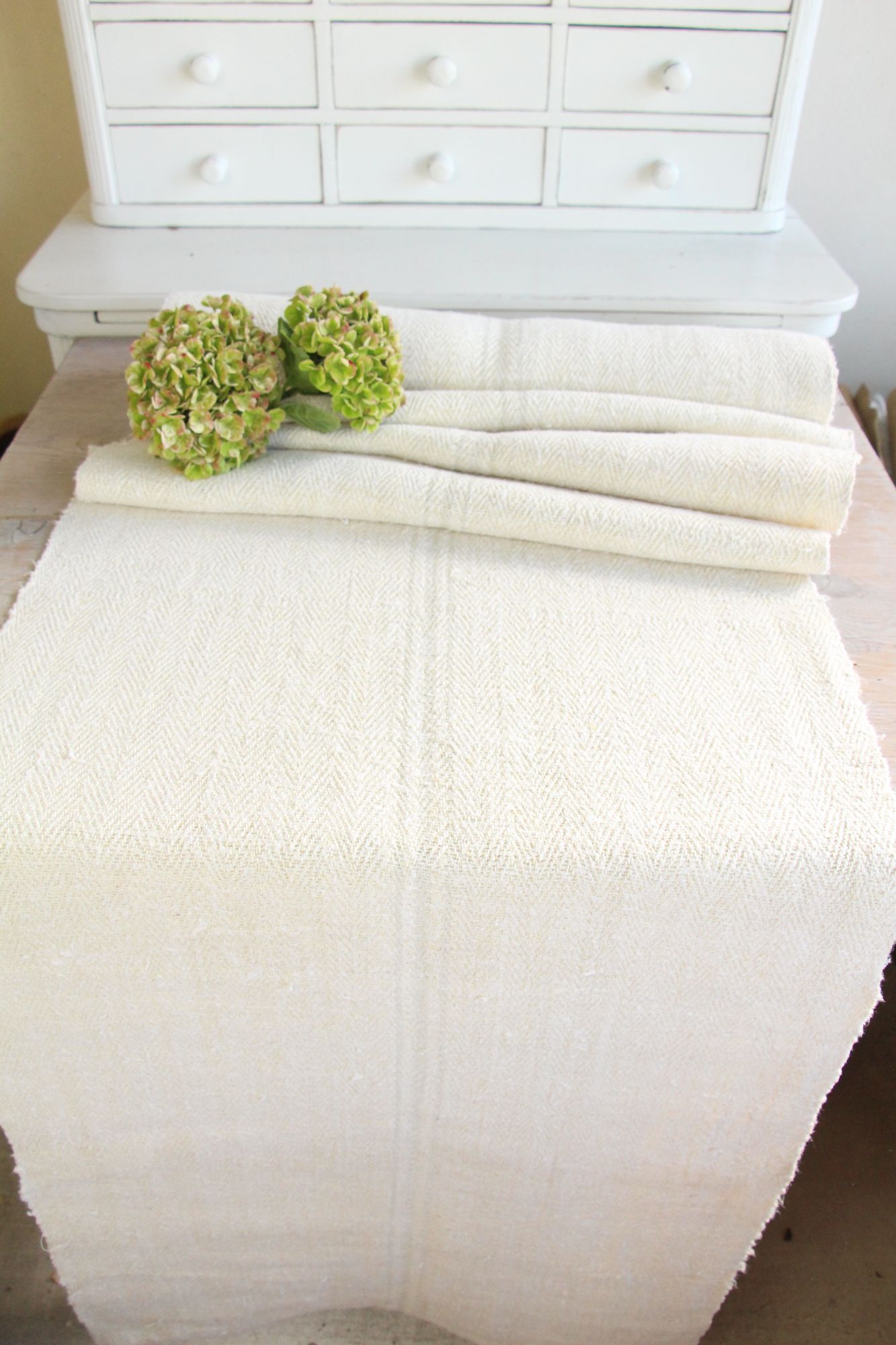 antique linen fabric, 5.57 y, upholstery fabric, durabel, Z 292 - Image 5
