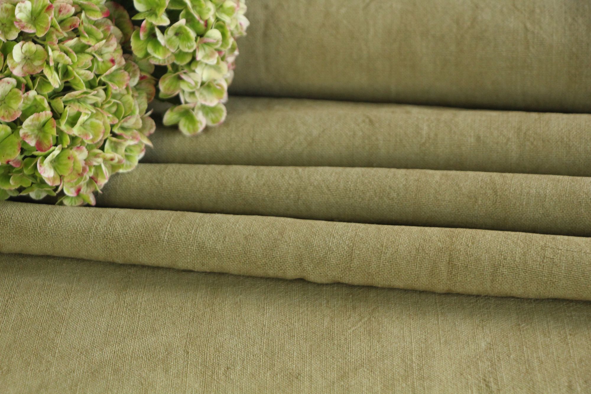 dyed antique linen fabric, 7.65 y, table cloth, wedding decor, Z 295 - Image 10