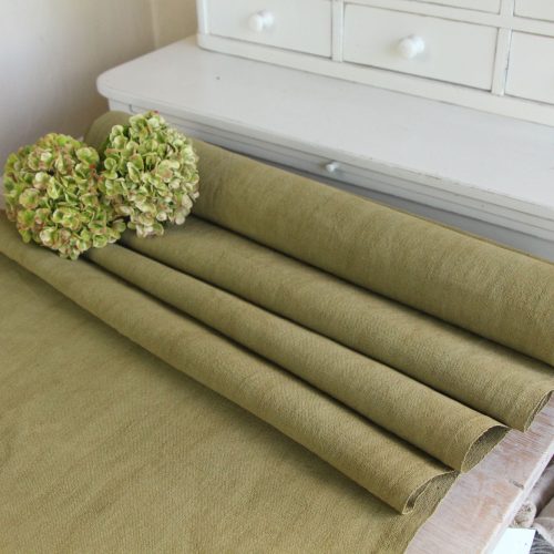 dyed antique linen fabric, 7.65 y, table cloth, wedding decor, Z 295