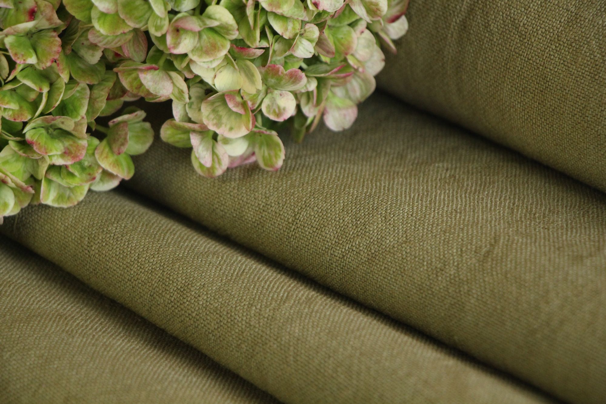 dyed antique linen fabric, 7.65 y, table cloth, wedding decor, Z 295 - Image 2
